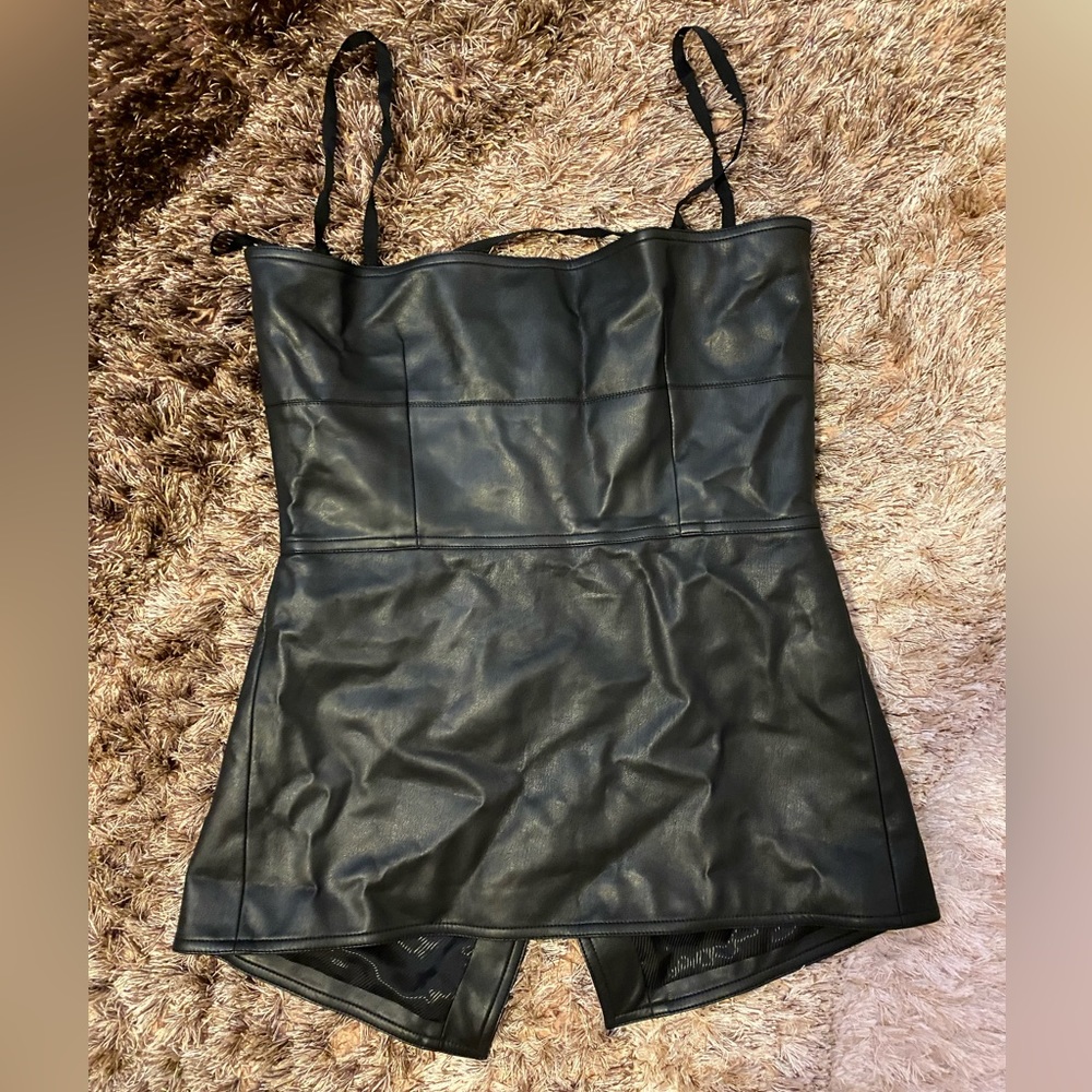 Vegan leather Blouse